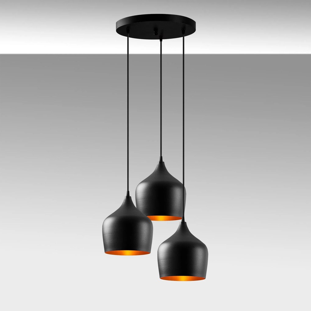 Candeeiro Dodo – Preto – 46 x 46 cm