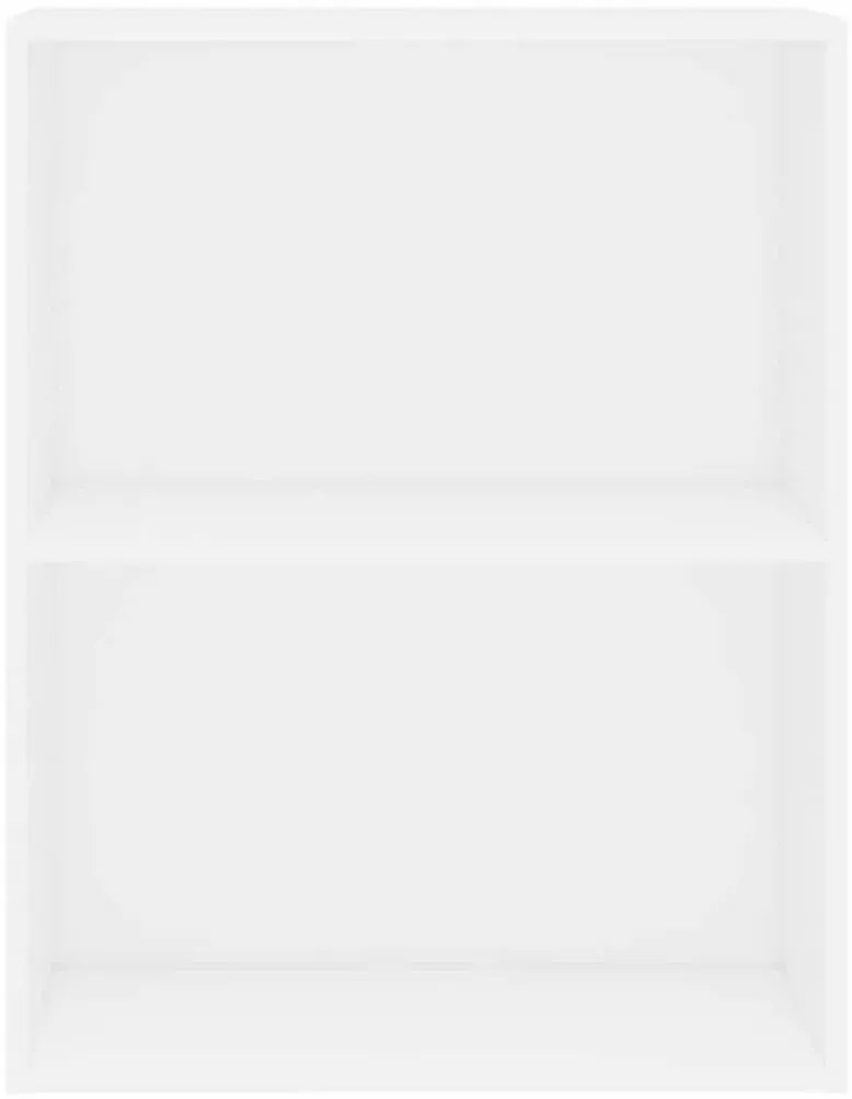 Estante com 2 prateleiras 60x30x76,5 cm contraplacado branco