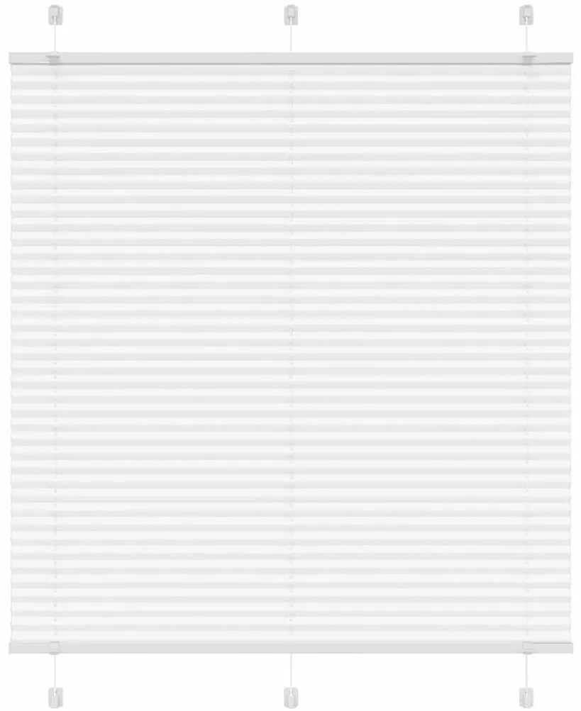 Branco Plissada Cega 120x150cm Largura Tecido 119,4cm Poliéster