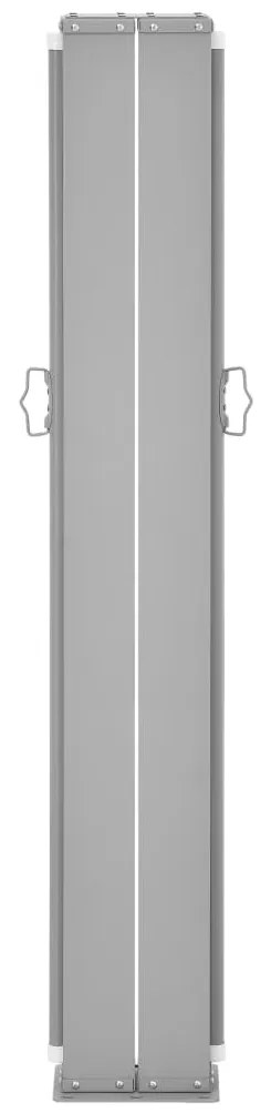 Toldo lateral retrátil, 160 x 600 cm, cinzento