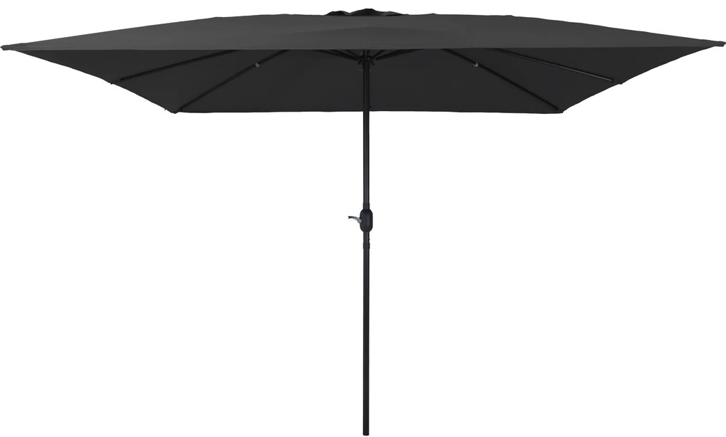 Guarda-sol Quadrado vidaXL 295x245 cm Antracite