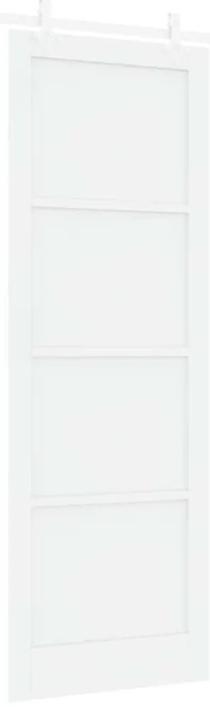 Porta Deslizante vidaXL com Conjunto de Ferragens Branca 83x232 cm Mad