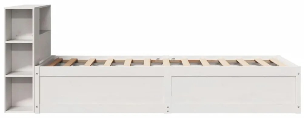 Cama sem colchão 90x190 cm madeira de pinho maciça branco