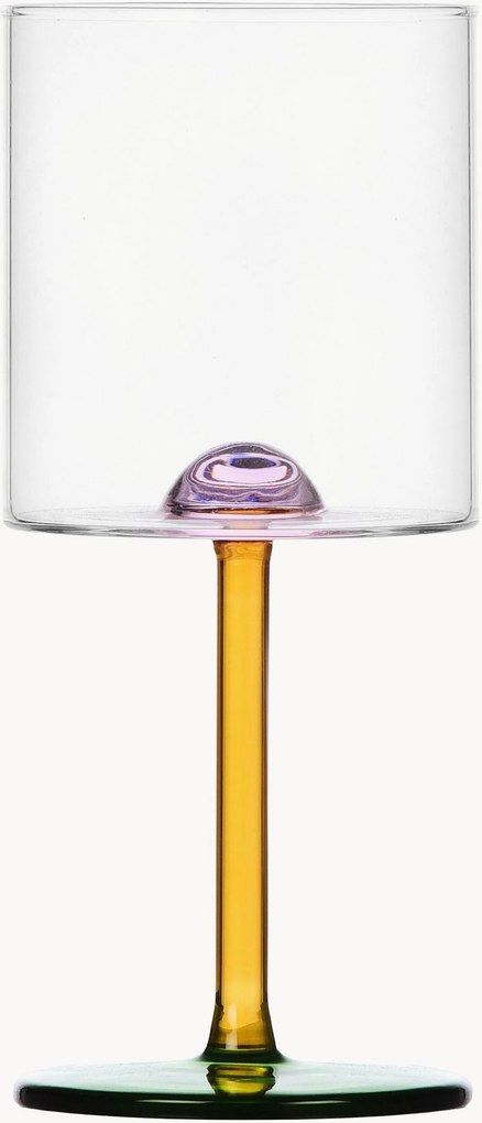 Copo de vinho em vidro borossilicato artesanal Dot