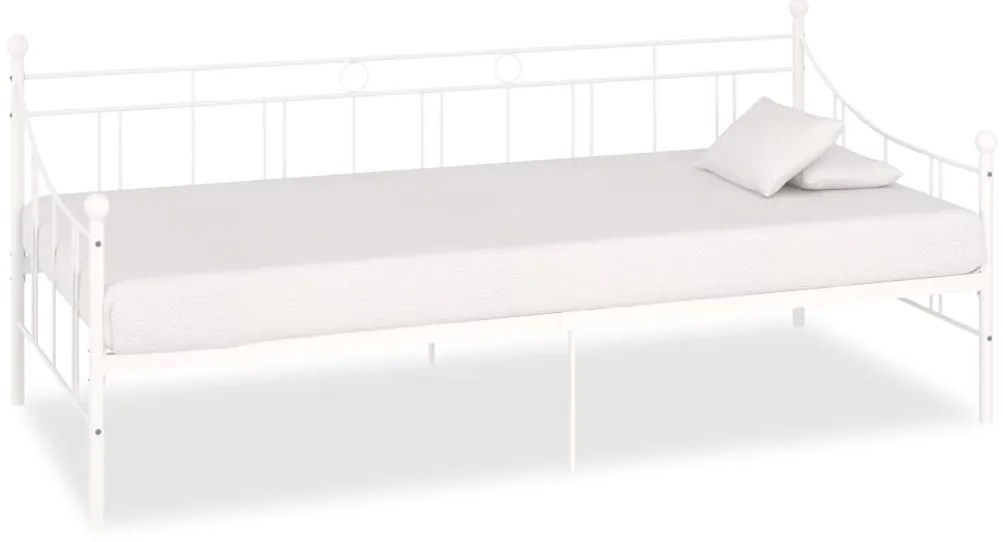 vidaXL Estrutura sofá-cama 90x200 cm metal branco
