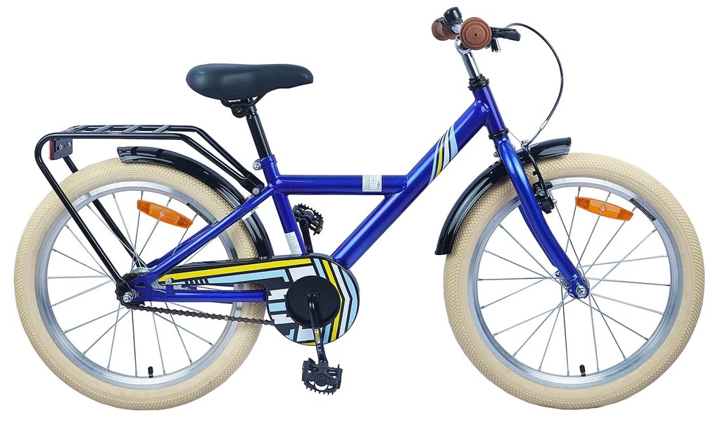 vidaXL Bicicleta Infantil 20 Polegadas para 6-11 Anos Azul Escuro
