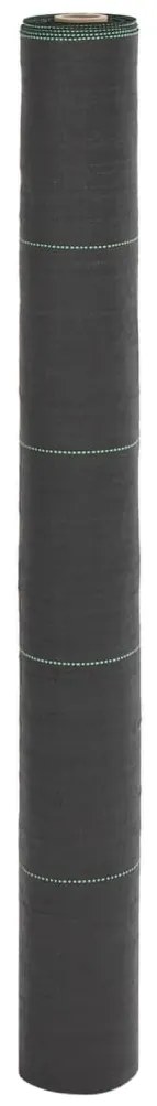 vidaXL Tela para ervas daninhas 1x100 m PP preto
