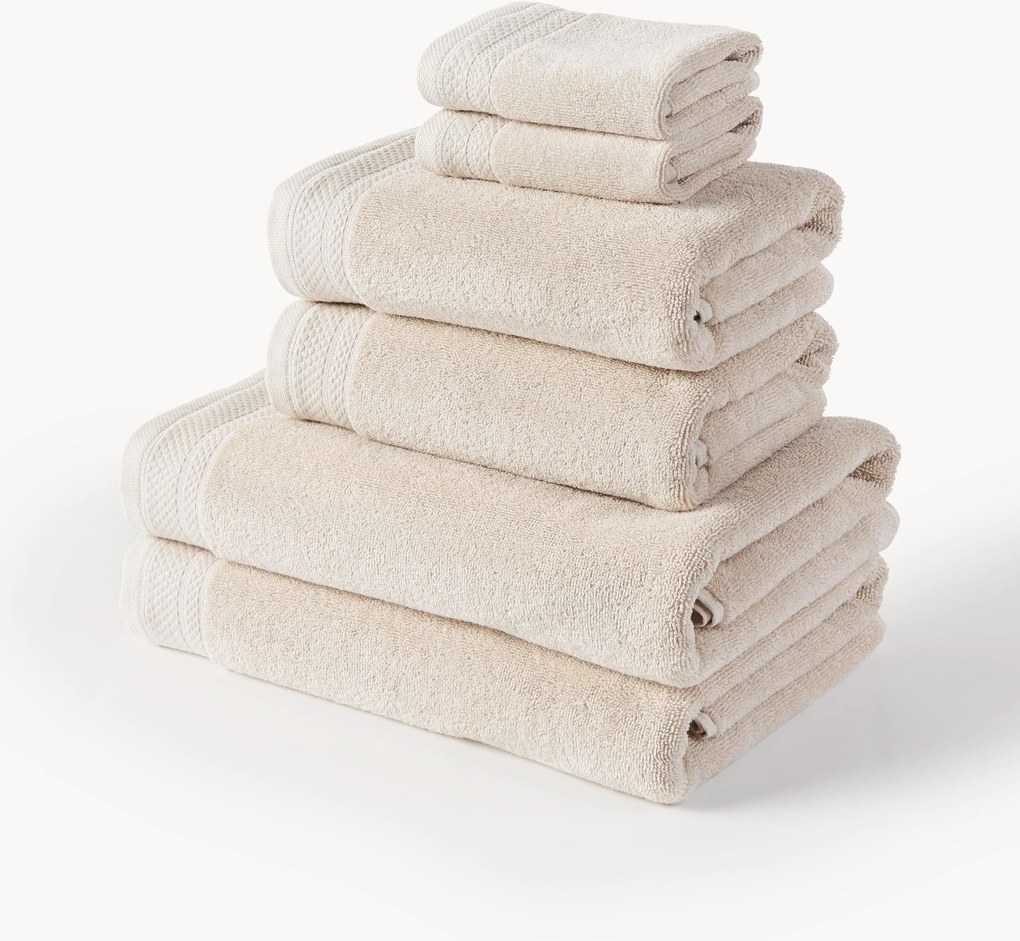 Conjunto de toalhas em algodão orgânico Premium, vários tamanhos