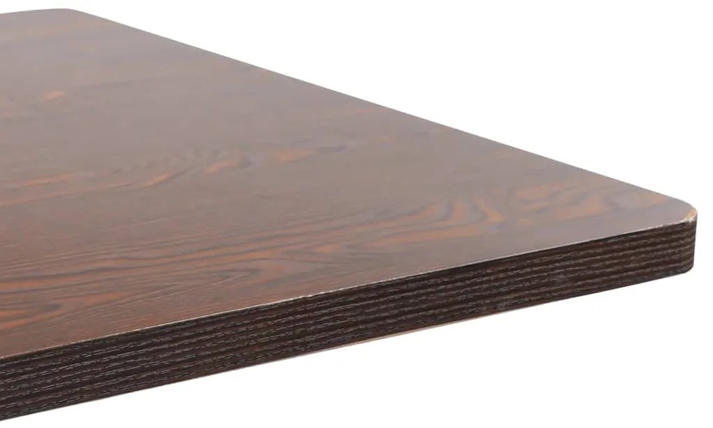 Mesa bistrô 80x80 cm MDF castanho-escuro