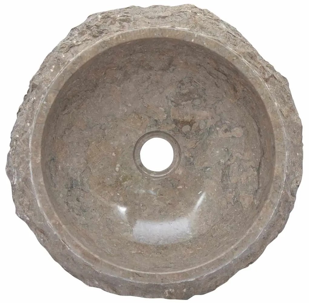 Lavatório Ø40x12 cm mármore cinzento