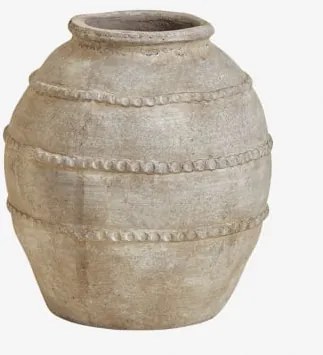 Vaso Decorativo Em Terracota Agnon Castanho-pedra - Sklum
