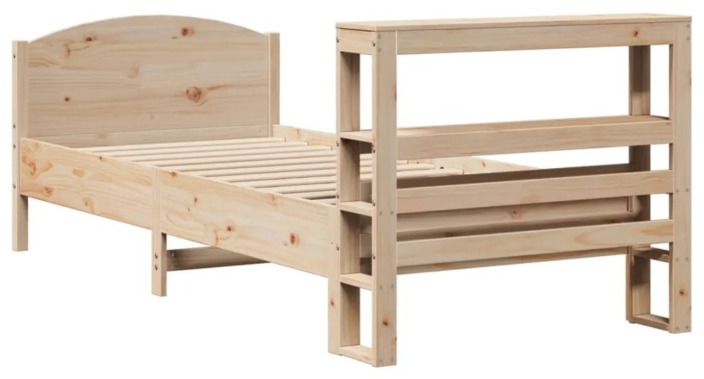 Cama sem colchão 75x190 cm madeira de pinho maciça