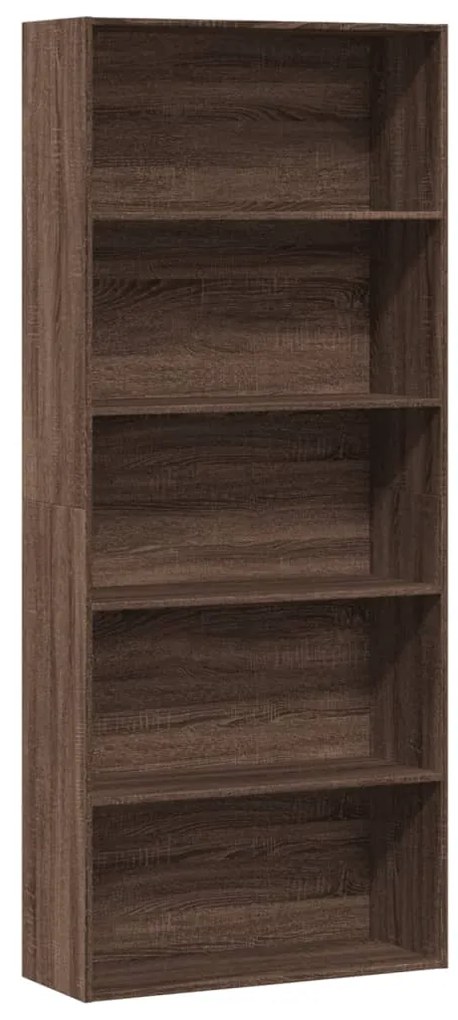 Estante 80x30x189cm derivados de madeira carvalho castanho