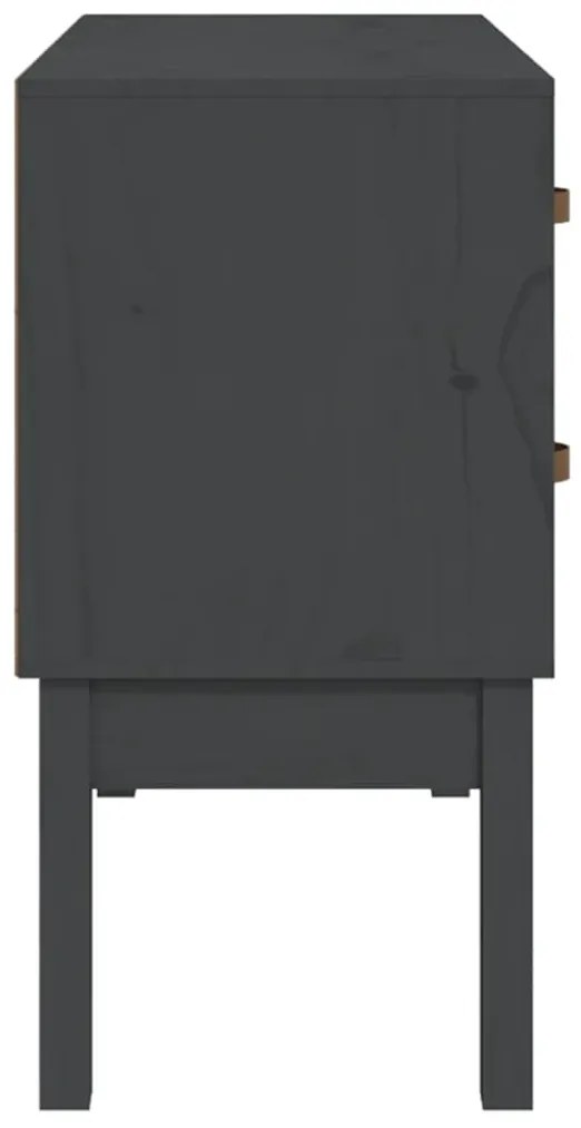 Mesa consola 90x40x78 cm madeira de pinho maciça cinza
