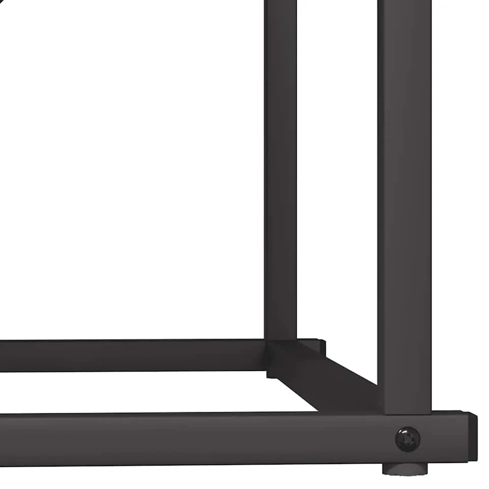 Suporte para lenha 70x43x34,5 cm aço laminado a frio preto