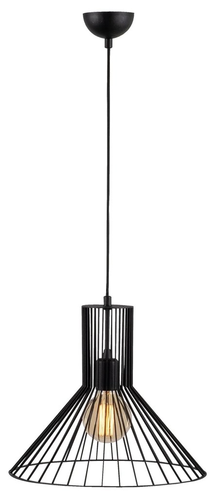 Candeeiro Fellini – Preto – Diâmetro 38 cm, Altura 128 cm