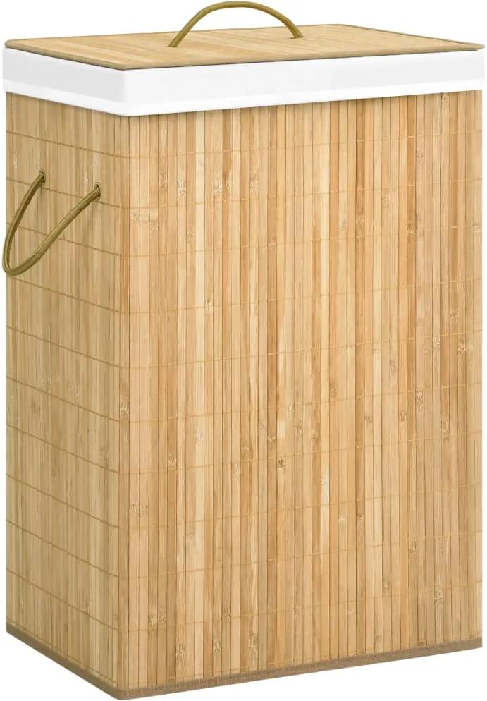 Cesto para roupa suja 72 L bambu