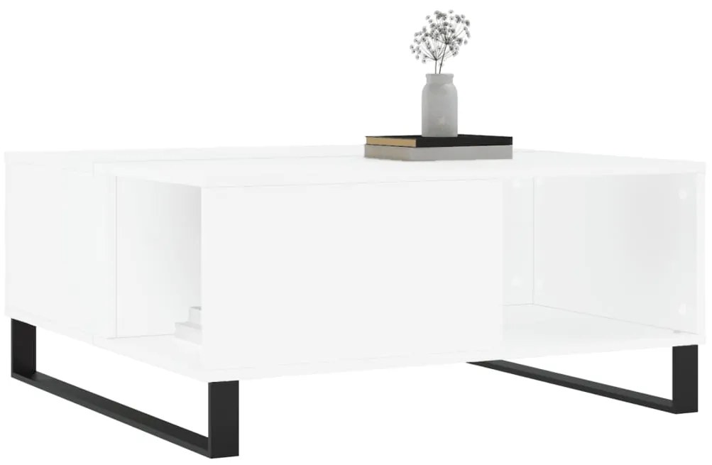 Mesa de centro 80x80x36,5 cm derivados de madeira branco