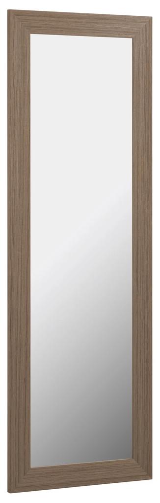 Kave Home - Espelho Yvaine moldura larga com acabamento nogueira 52,5 x 152 cm
