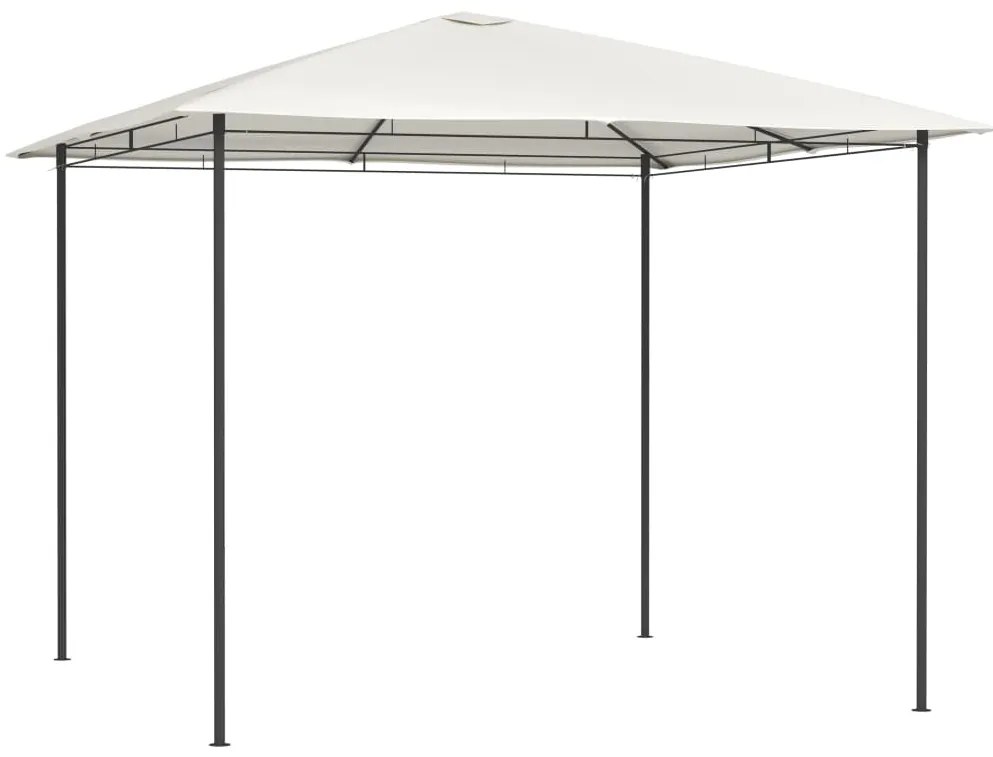 vidaXL Gazebo 3x3x2,6 m 160 g/m² cor creme