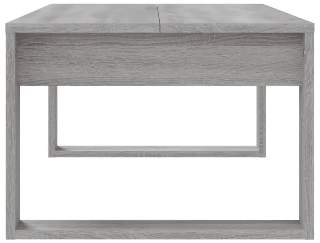 Mesa de centro 102x50x35 cm derivados madeira cinzento sonoma