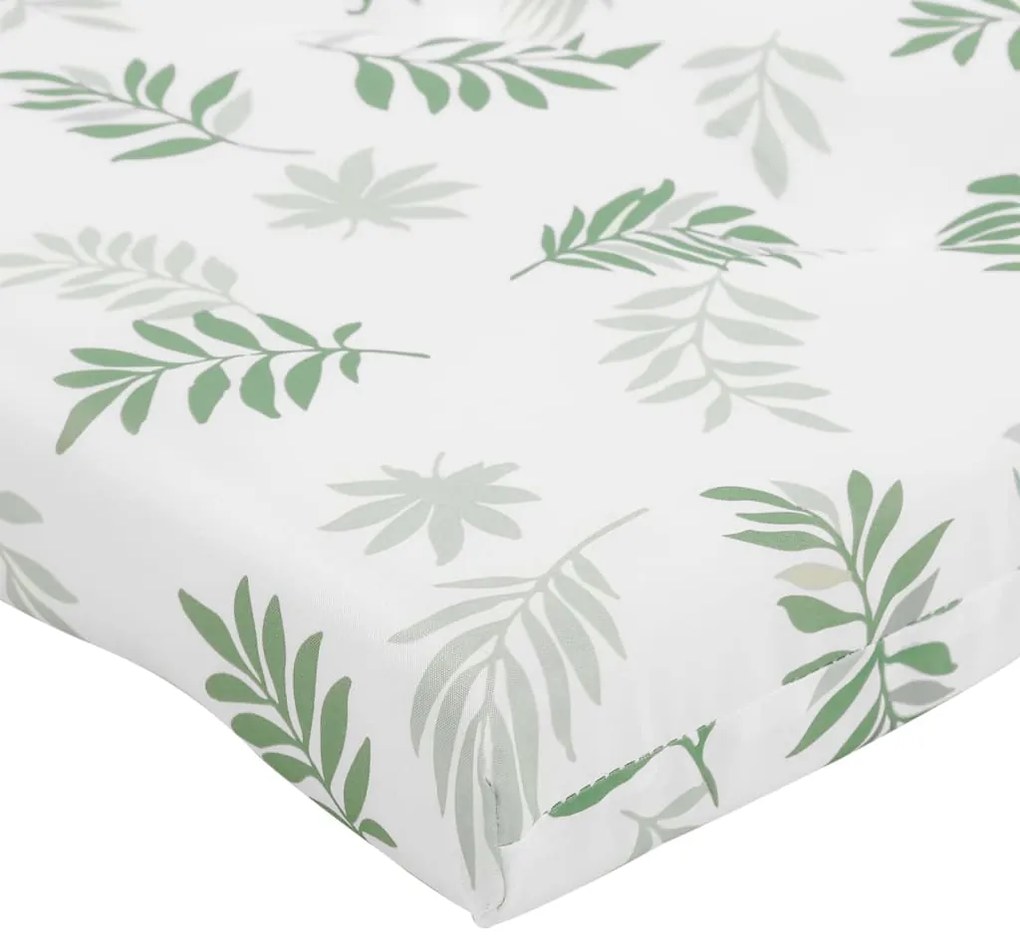 Almofadões p/ cadeira de terraço 2 pcs tecido oxford folhas