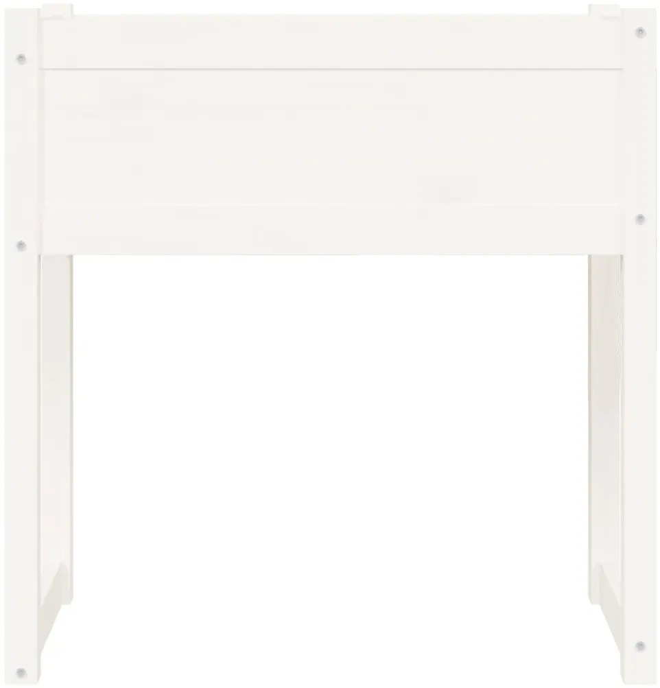 Vaso/floreira 78x40x81 cm pinho maciço branco