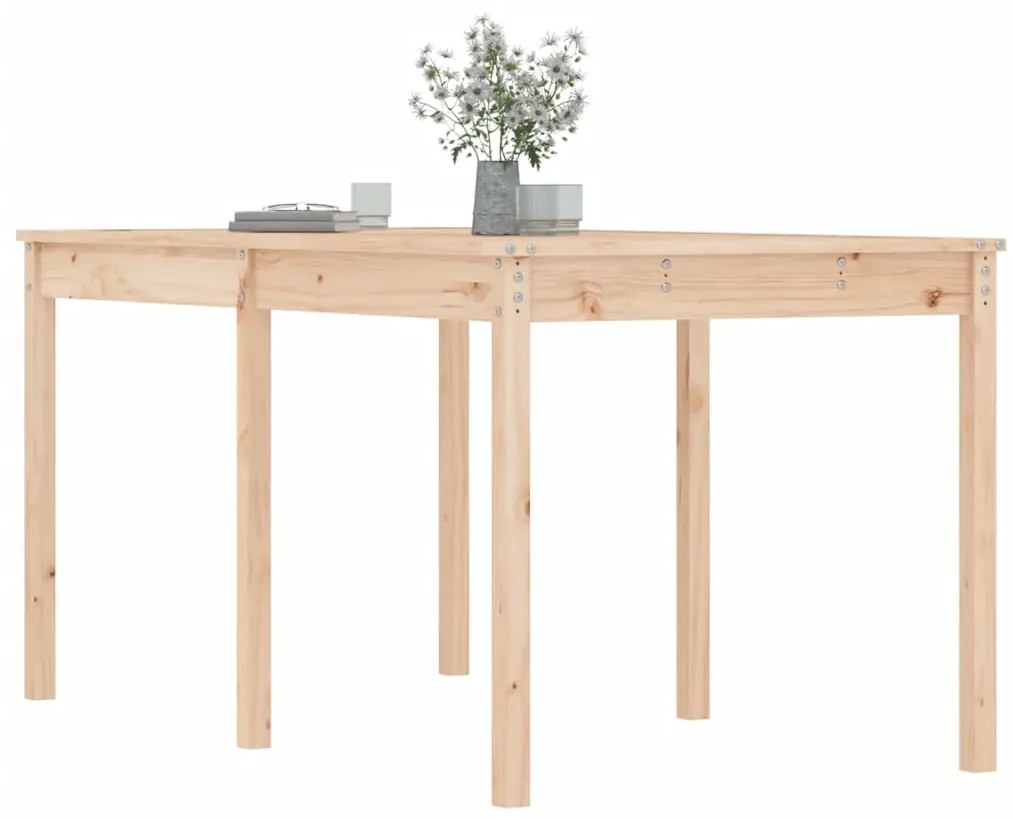 Mesa de jardim 159,5x82,5x76 cm madeira de pinho maciça