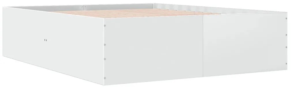 Estrutura de cama 160x200 cm derivados de madeira branco