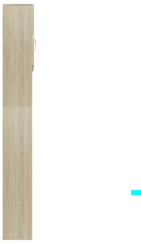 Armário máquina lavar roupa 64x25,5x190 cm aglomerado carvalho