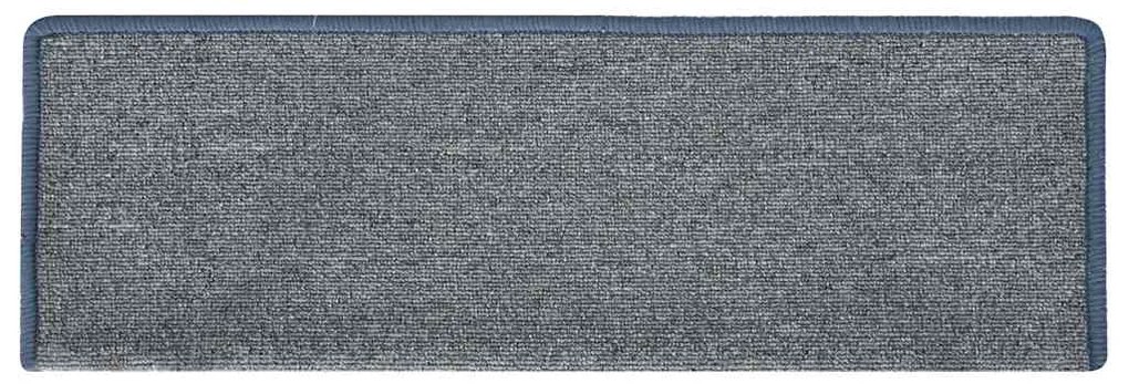 Tapetes de escadas 30 pcs 65x21x4 cm roxo e azul