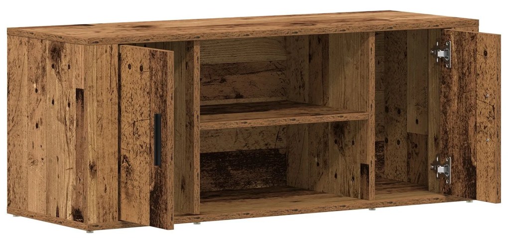 Armário para TV vidaXL Madeira Velha 100x35x40 cm Madeira Engenharia