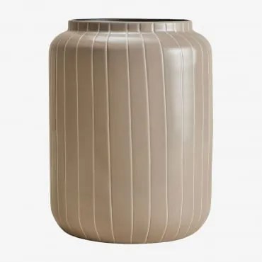 Vaso Em Ferro Bieberlis Tapioca Bege & ↑30 Cm - Sklum