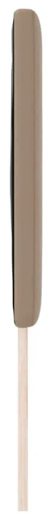 Cabeceira vidaXL Design Simples Cappuccino 160 cm em Couro Sintético