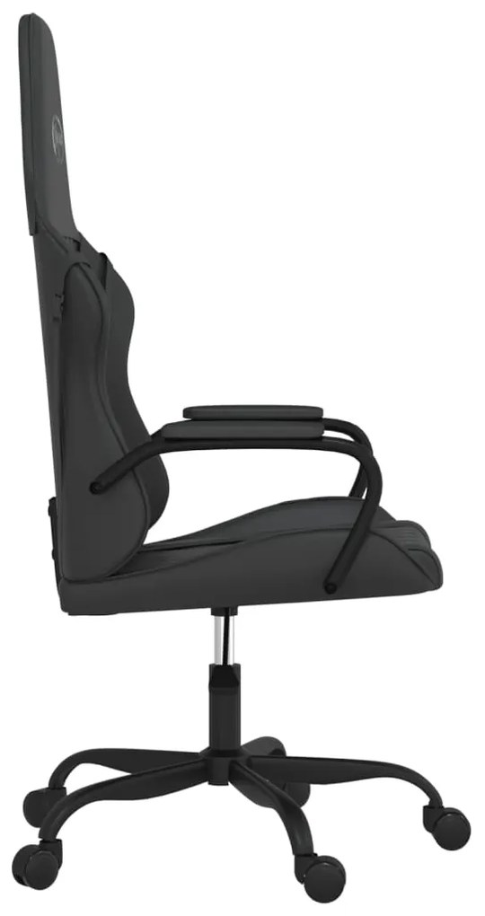 Cadeira gaming de massagens couro artificial preto