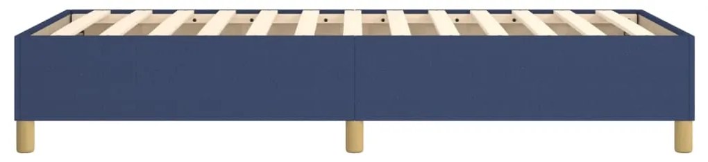 Estrutura de cama sem colchão 90x190 cm tecido azul