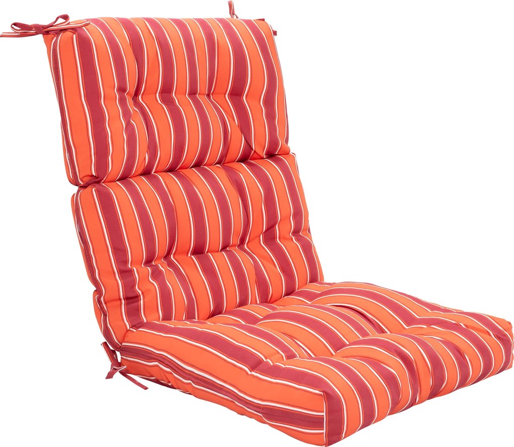 Almofada para Cadeira de Encosto Alto (CADEIRA NÃO INCLUIDA), 56,5 x 51,5 x 64,5 cm, Encosto Ajustável, Laranja