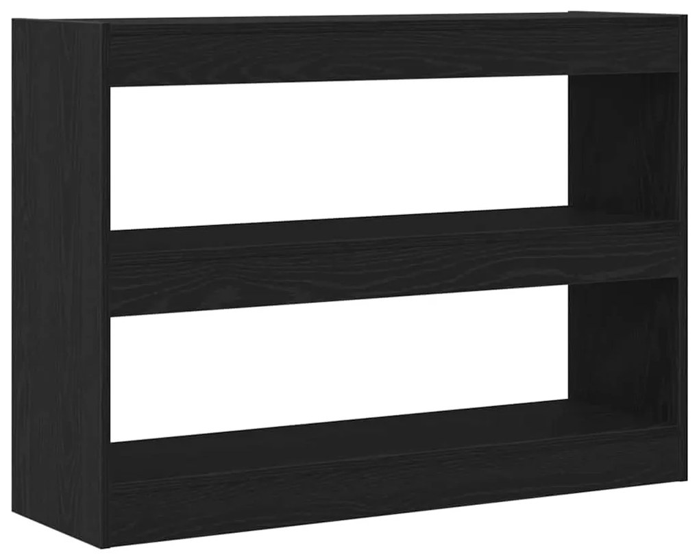 Estante/Divisória de Ambiente vidaXL Preto Carvalho 100x30x72 cm Madei