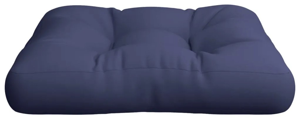 Almofadão para sofá de paletes 50x50x12 cm tecido azul-marinho