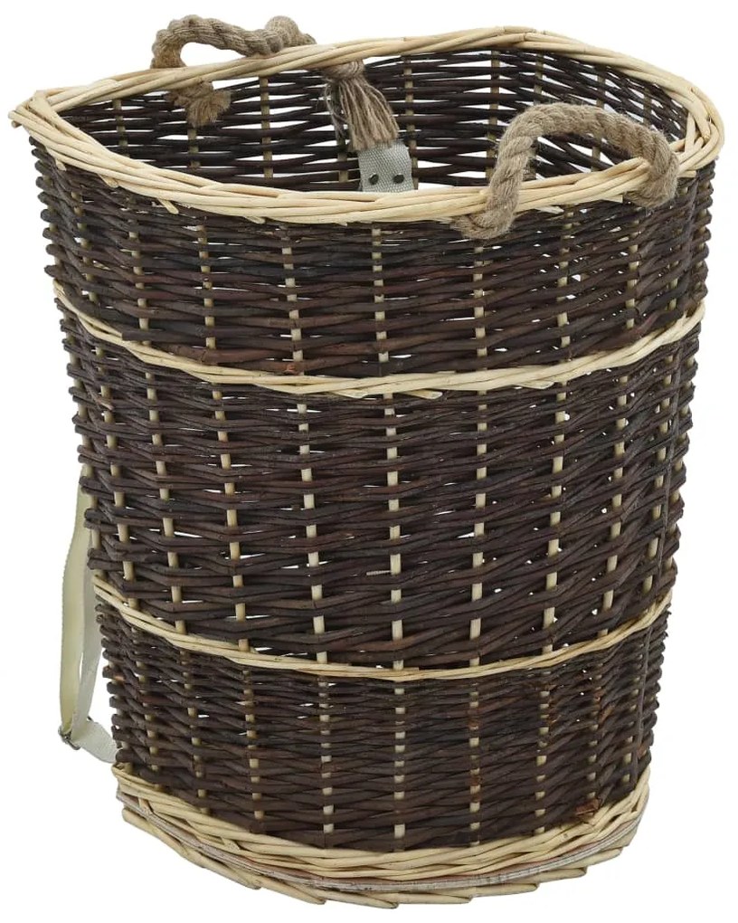 286973 vidaXL Mochila para lenha com alças 44,5x37x50cm salgueiro natural