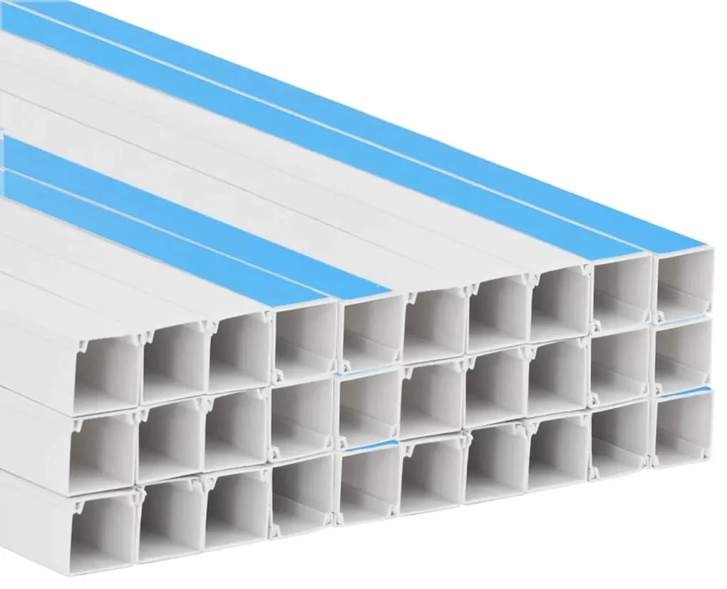 Calhas para cabos autoadesivas 10x10 mm 30 m PVC | BIANO