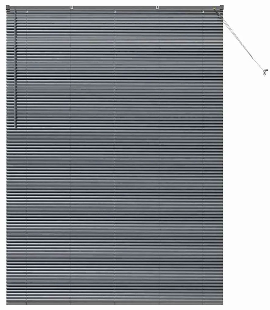 Persiana de Janela Cinzento-escuro 155 x 220 cm Alumínio