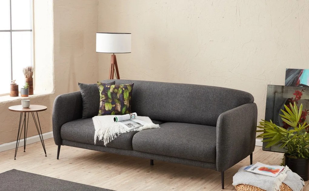 Sofá-cama 3 Lugares Venus – Antracite – 210 cm
