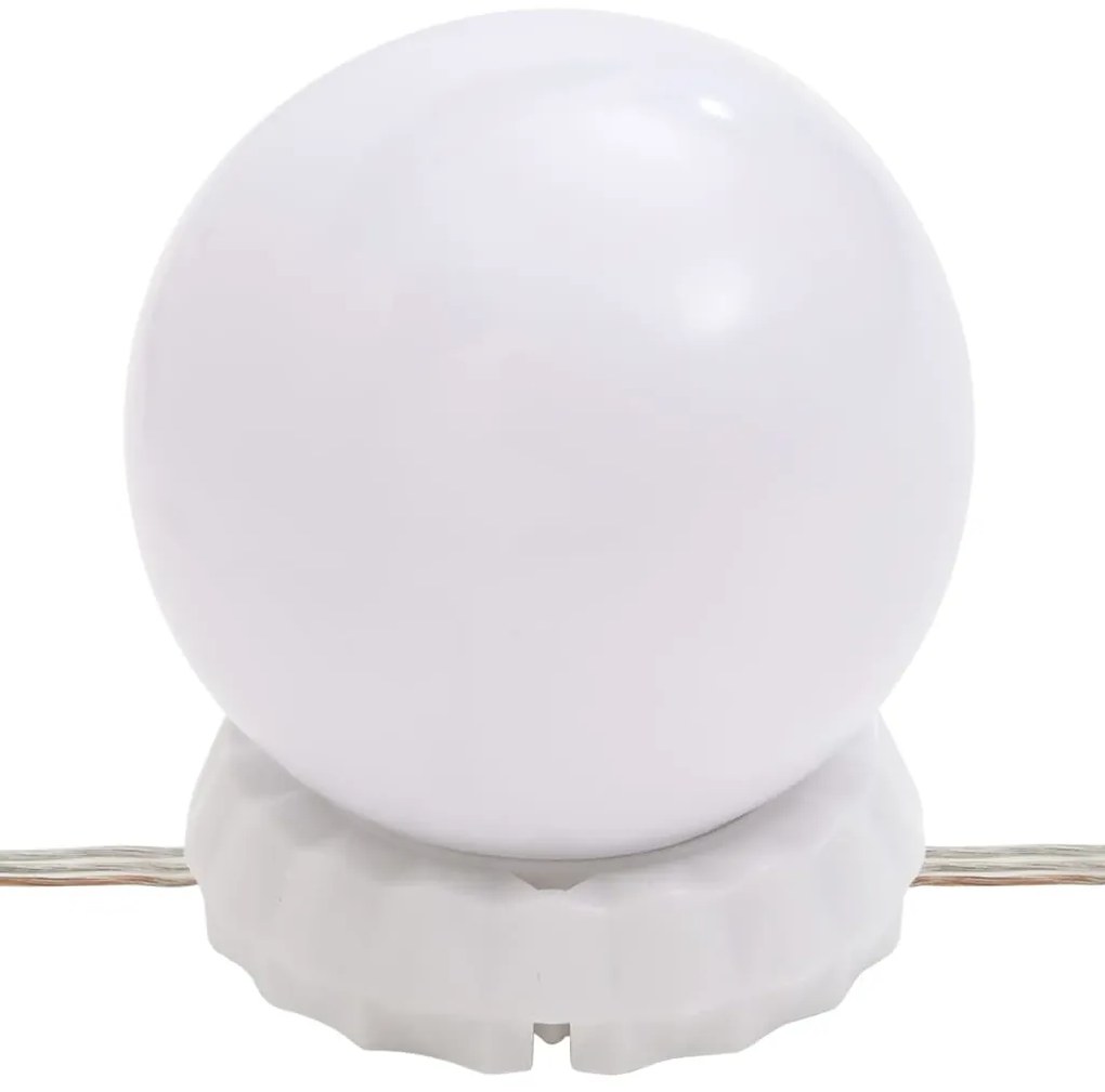 Toucador c/ luzes LED 95x50x133,5 cm pinho maciço castanho mel