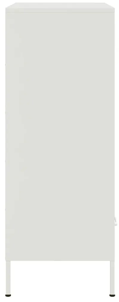 Móvel alto 68x39x101,5 cm aço branco