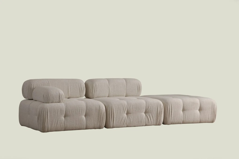 Sofá de 3 Lugares Doblo – Creme – 300x100x80 cm