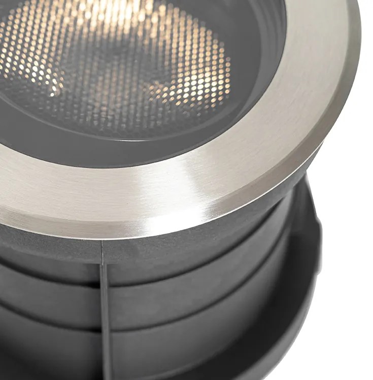 Foco de chão exterior em aço AR111 ajustável IP65 - Delux Honey Moderno