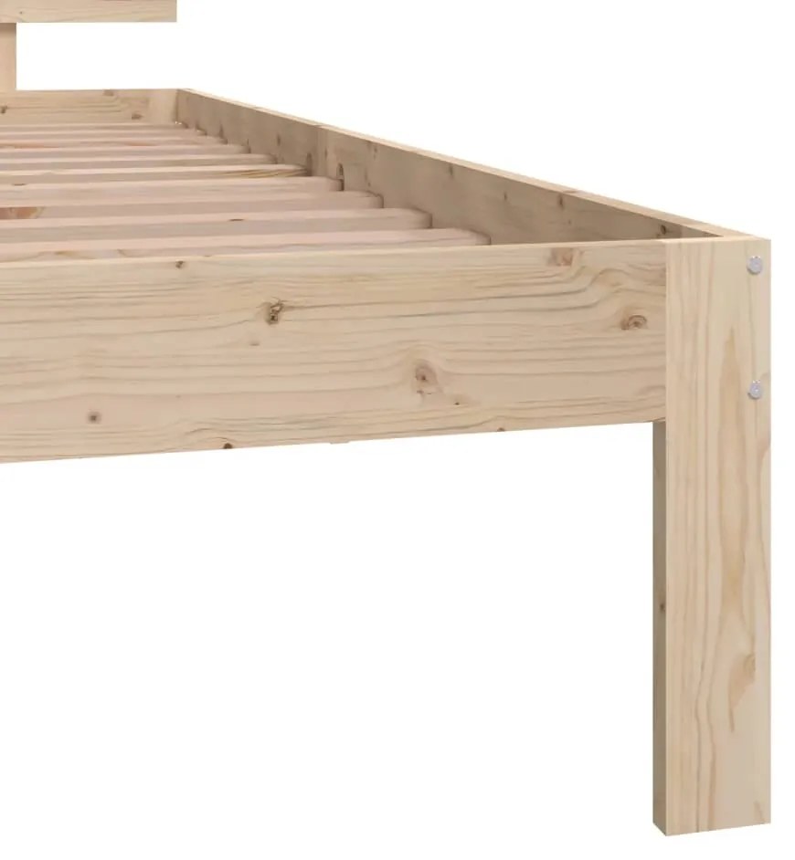 Estrutura cama pequena solteiro 75x190 cm madeira maciça