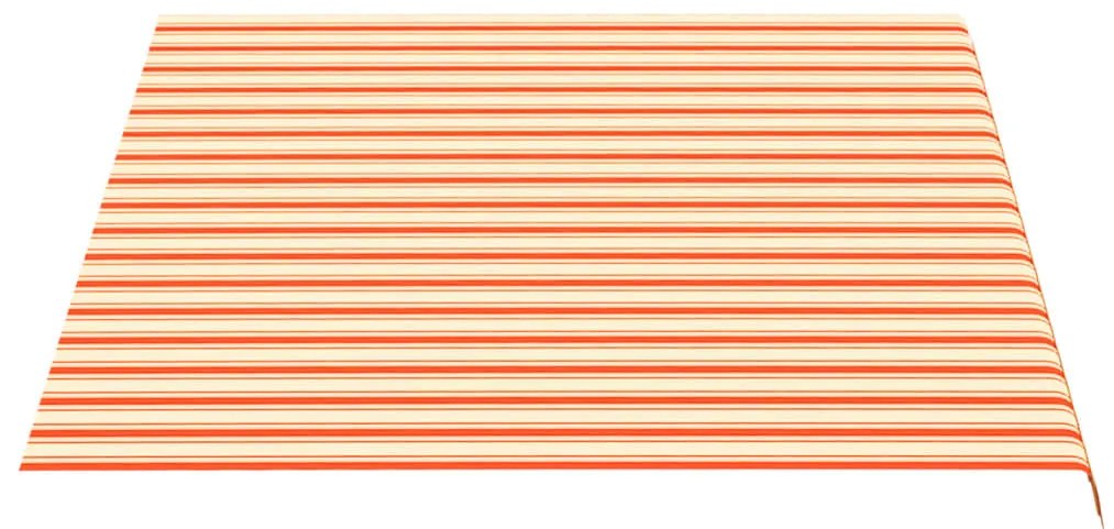 Tecido de substituição para toldo 3,5x2,5 m amarelo e laranja