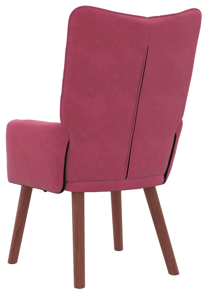 Poltrona Relaxante vidaXL Vermelha Veludo